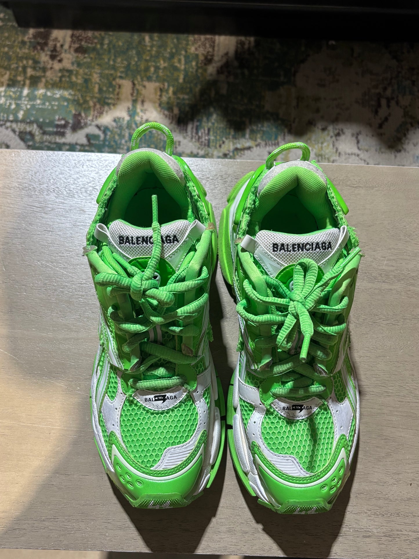 Balenciaga Green Runner Used SZ 8