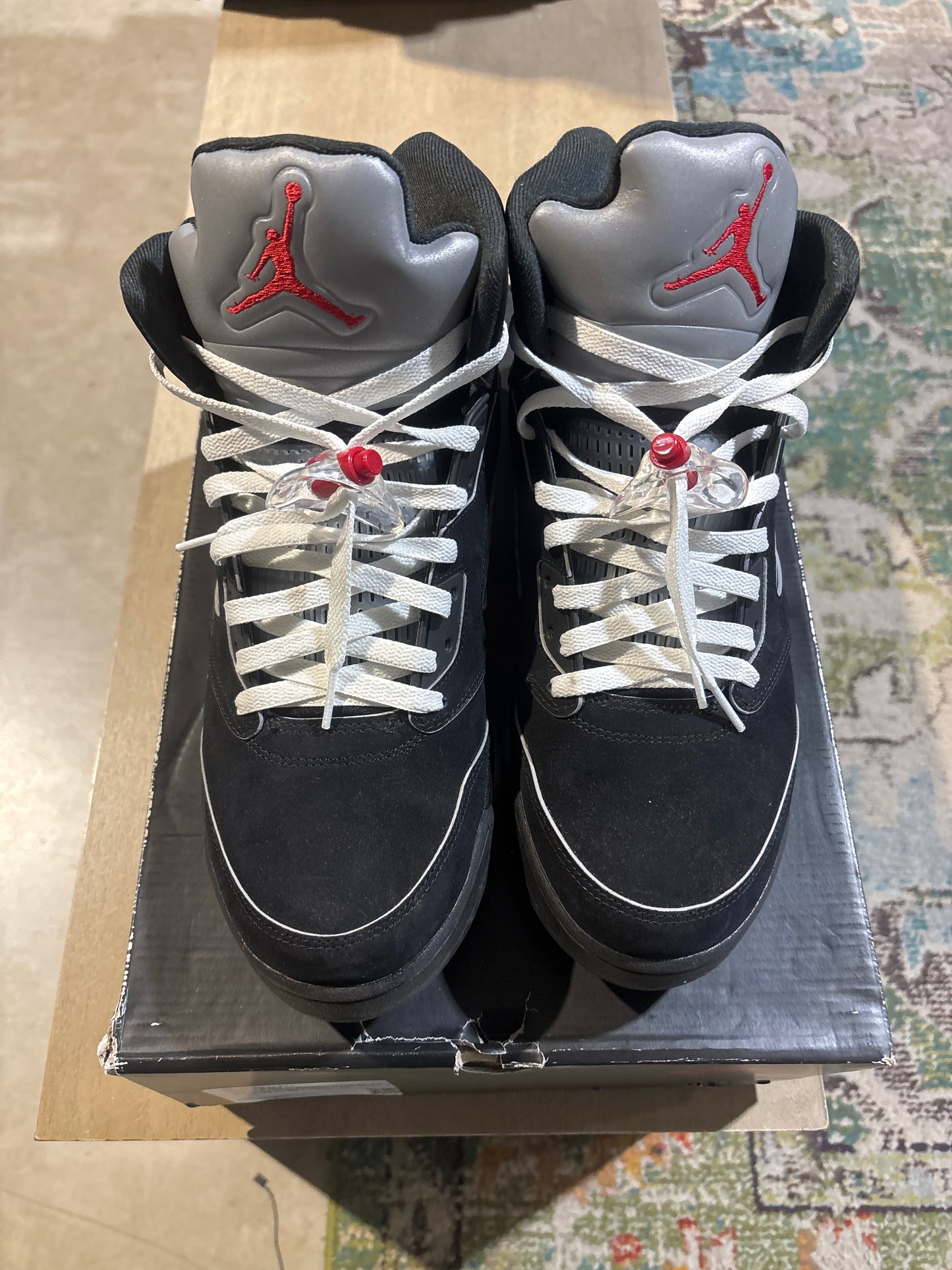 Jordan 5 Black Metallic Used Sz 13 (1)