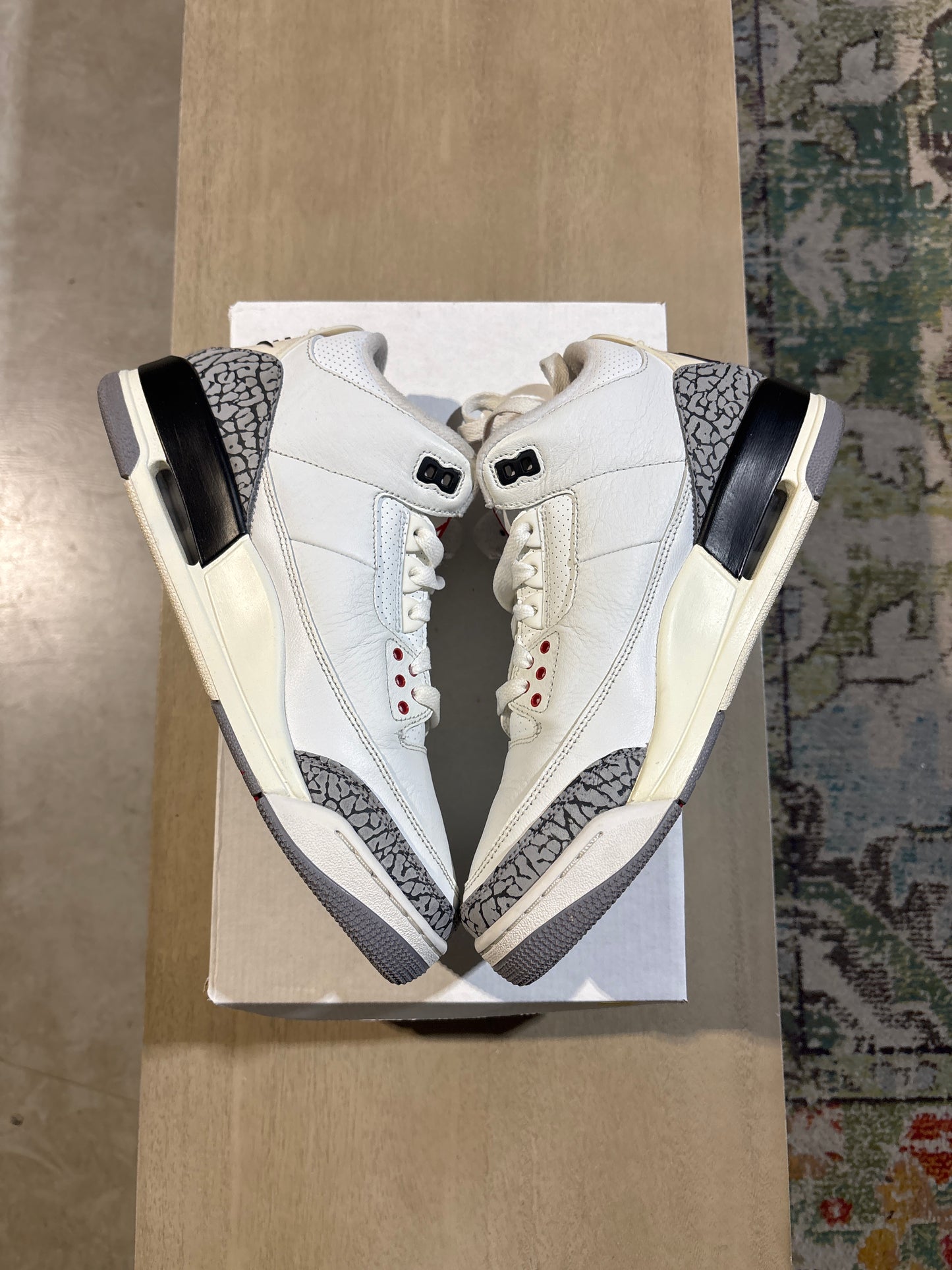 Jordan 3 White Reimagined Used Sz 9.5 RB