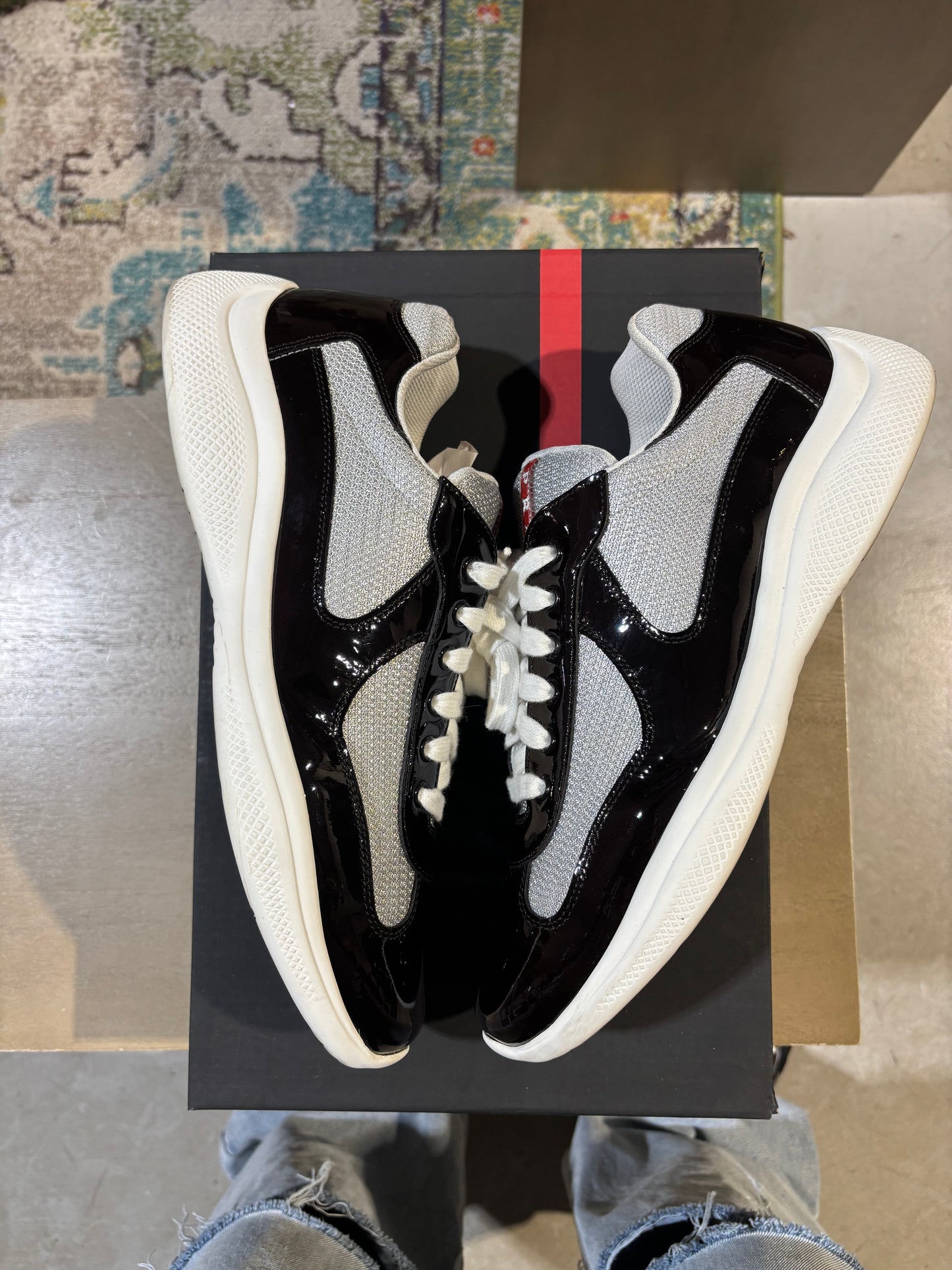 PRADA CUP BURGUNDY USED SZ 10