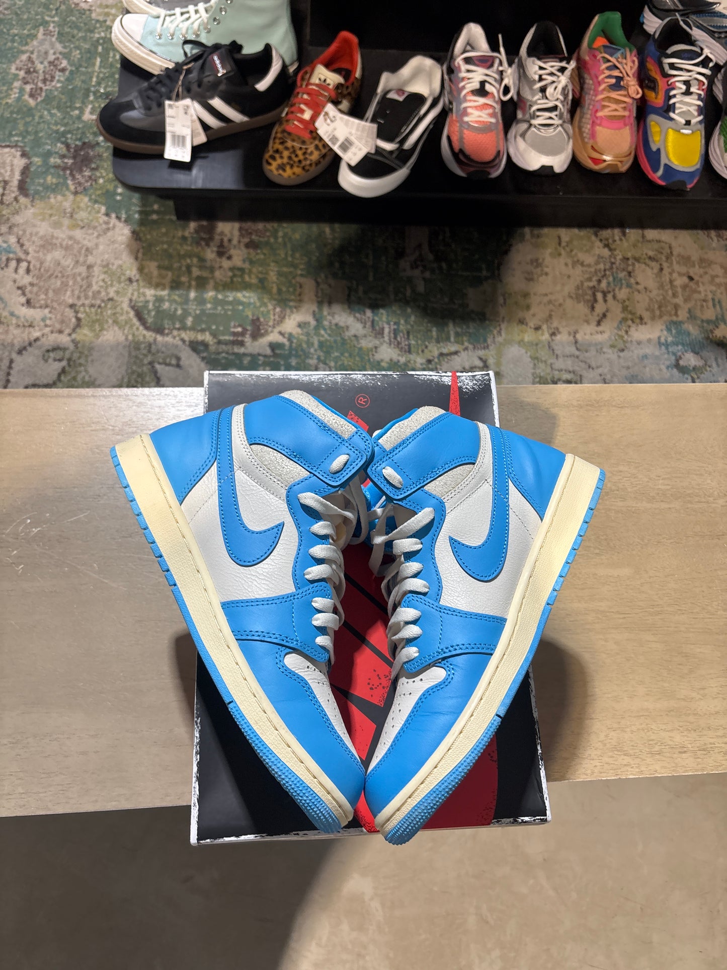 Jordan 1 UNC Reimagined Used Sz 9.5