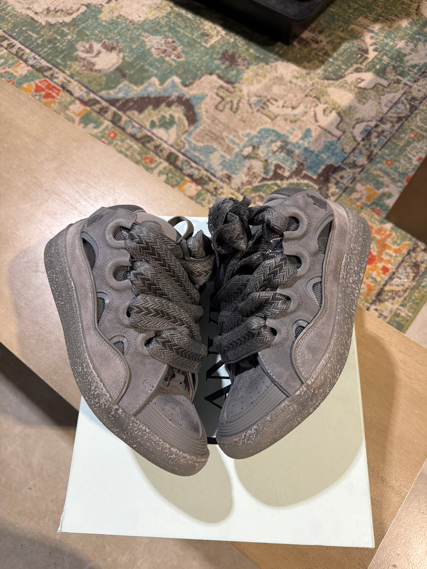 Lanvin Curb Grey/Grey Used Sz 11