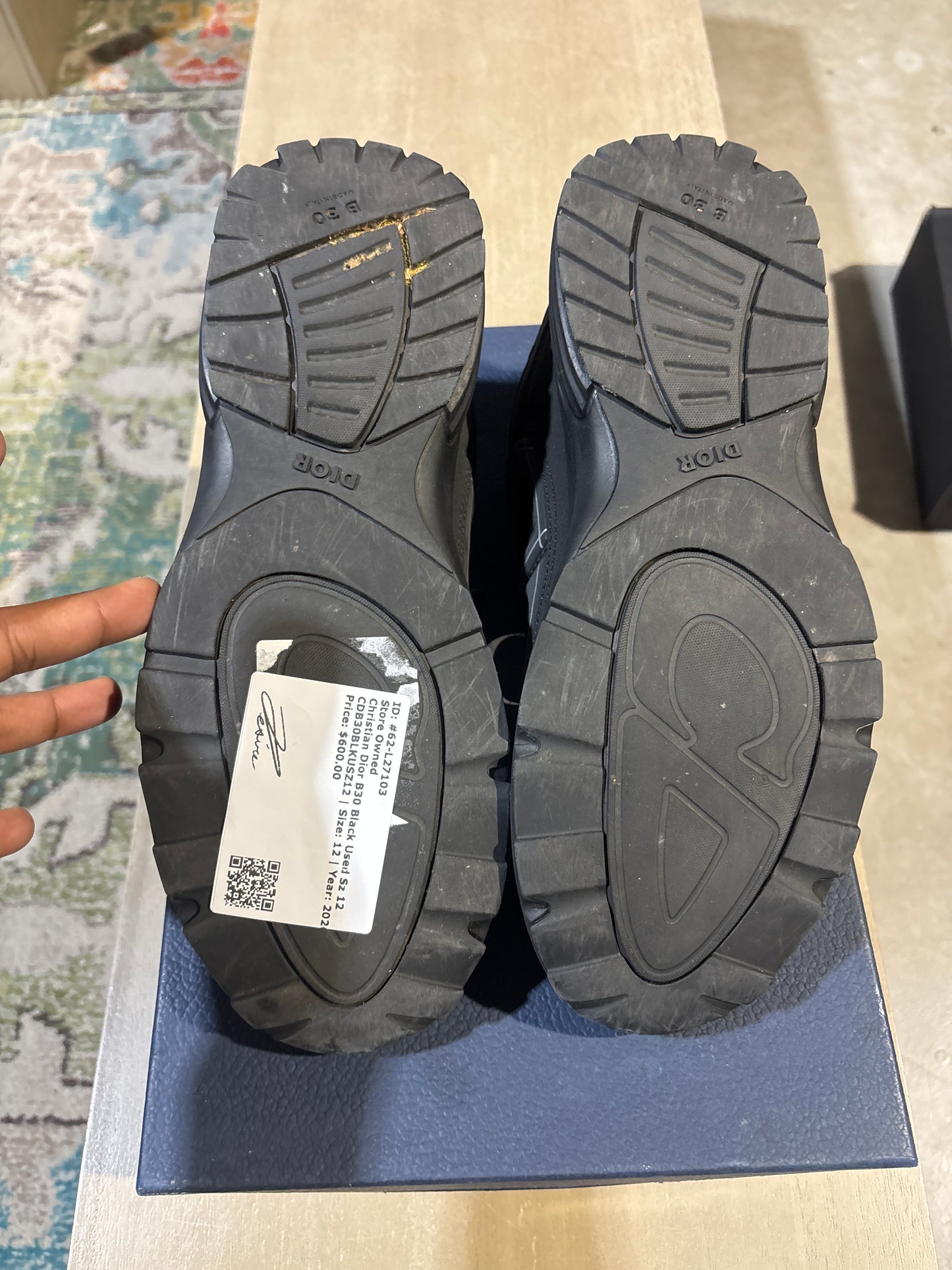 Christian Dior B30 Black Used Sz 12