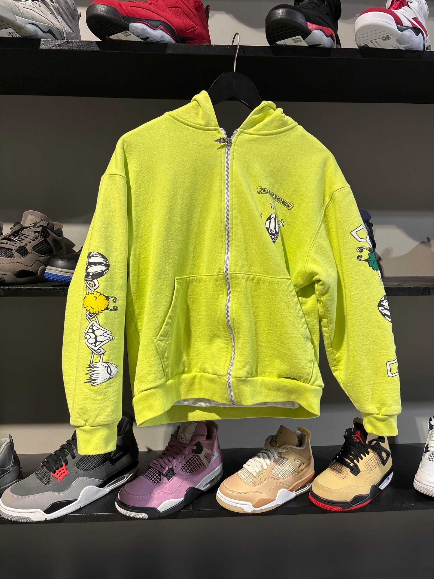 Chrome Hearts Matty Boy Link Hoodie Lime Green