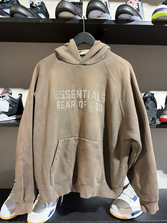 Essentials Off Black Hoodie Sz S