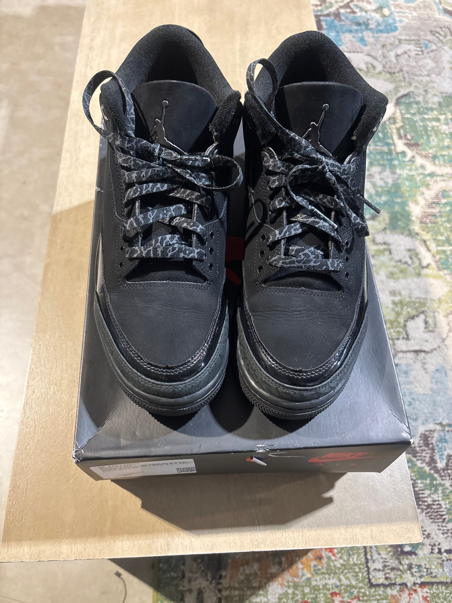 Jordan 3 Black Cat Used Sz 9.5 (3)