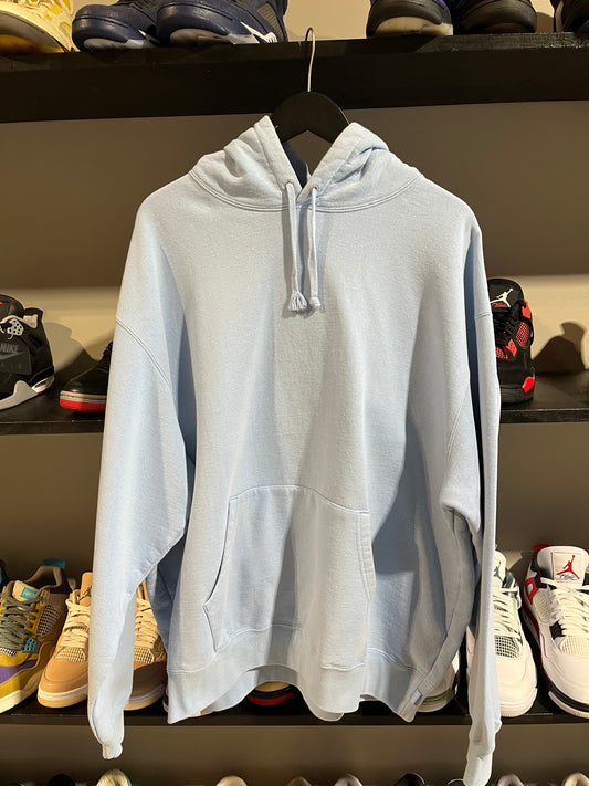 light blue supreme hoodie