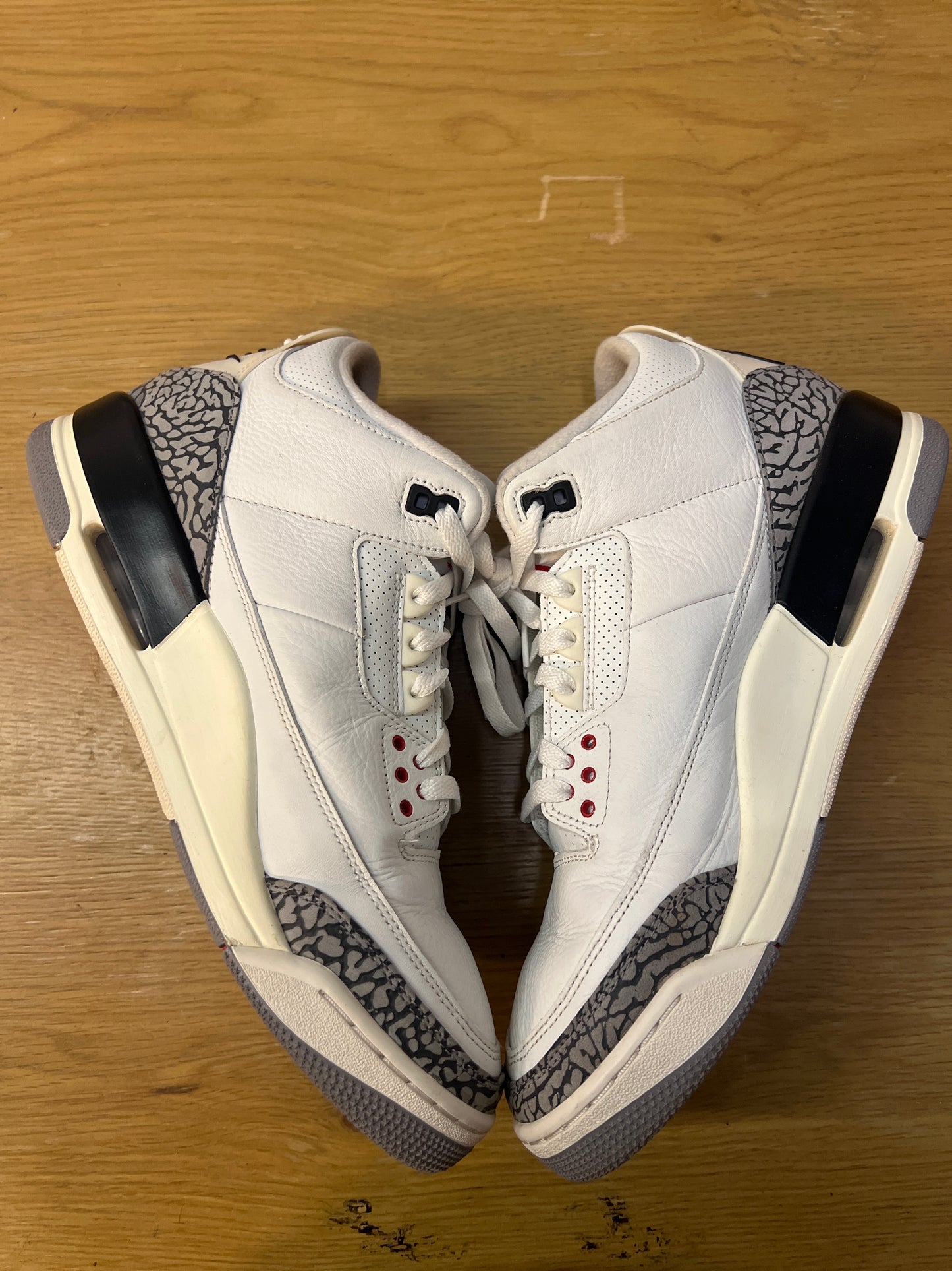 Jordan 3 white cement used Sz 12