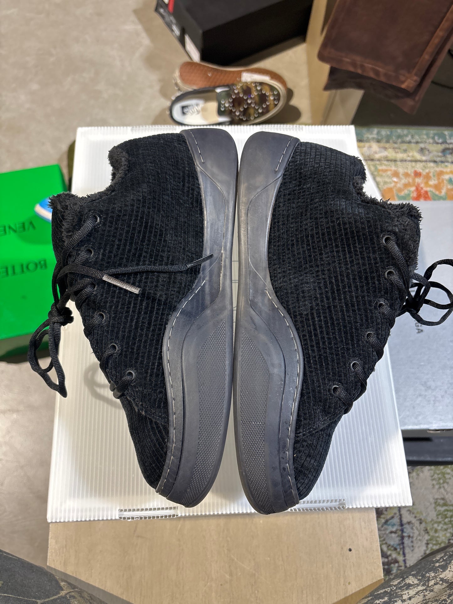 ERL Vamp Black Corduroy Used Sz 11