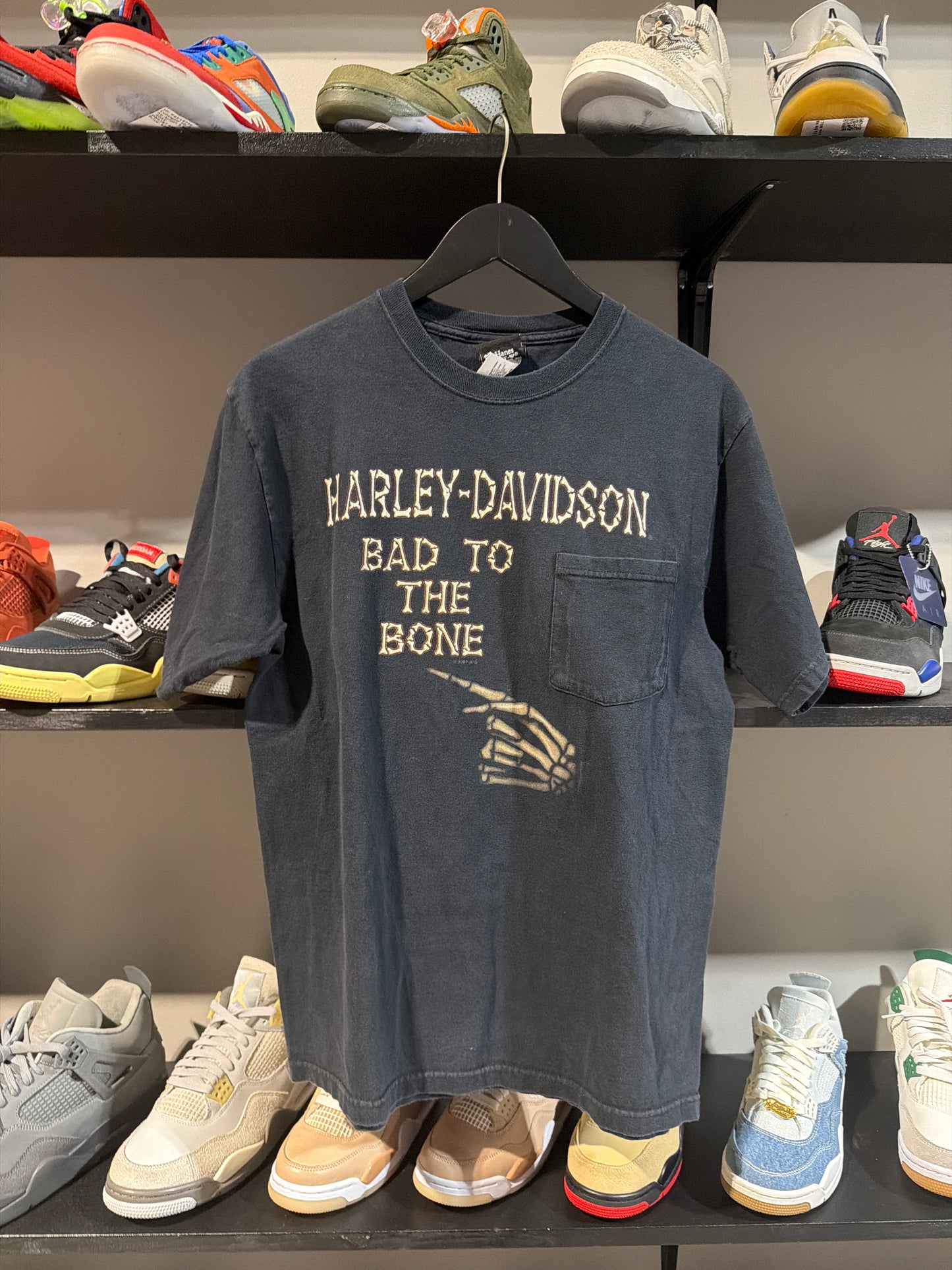 Vintage Harley Bad To the Bone Tee Sz M