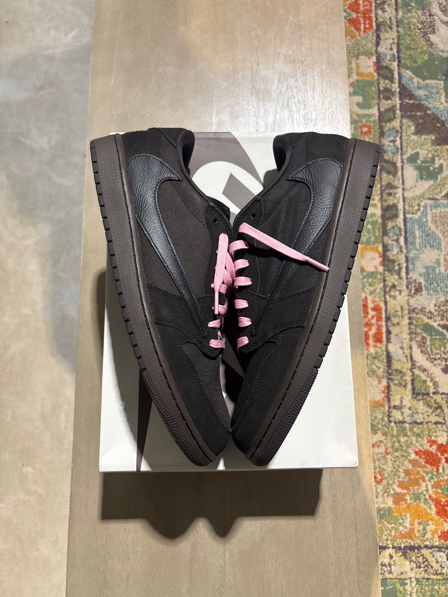 Jordan 1 Travis Velvet Brown Used Sz 14