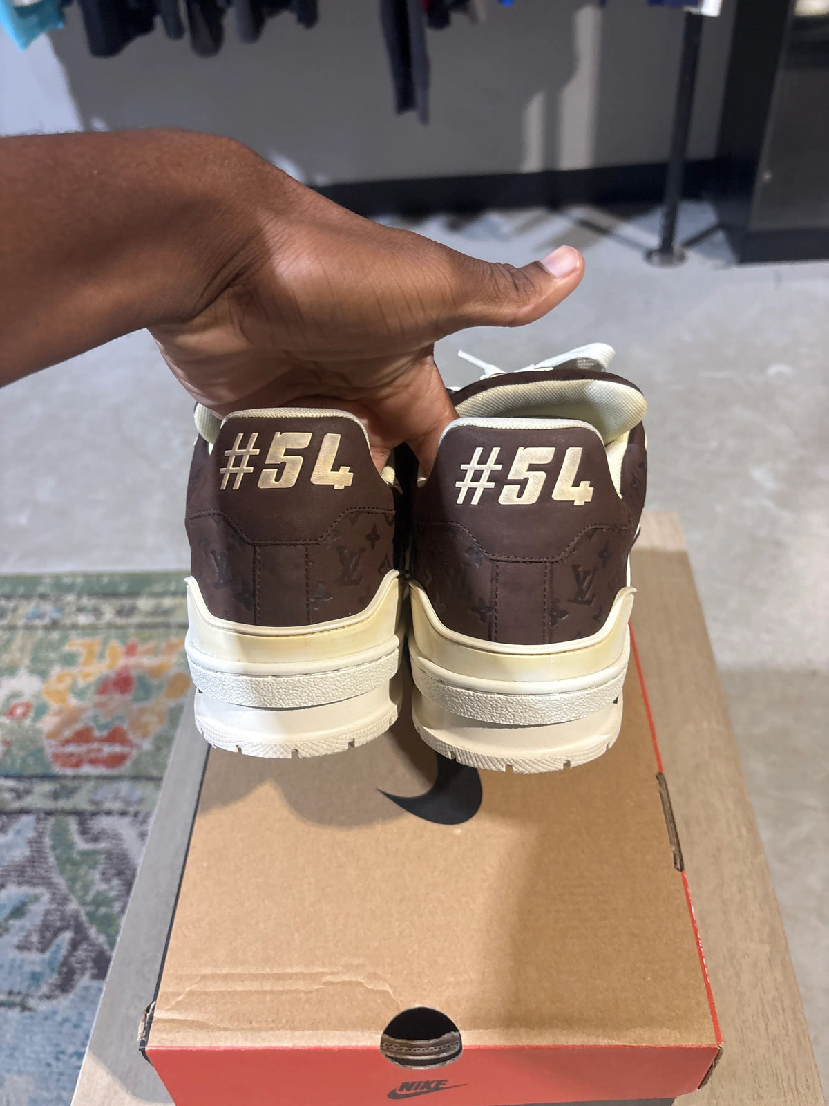 Louis Vuitton Tyler The Creator Brown/Cream Used Sz 8 - Pre-Owned