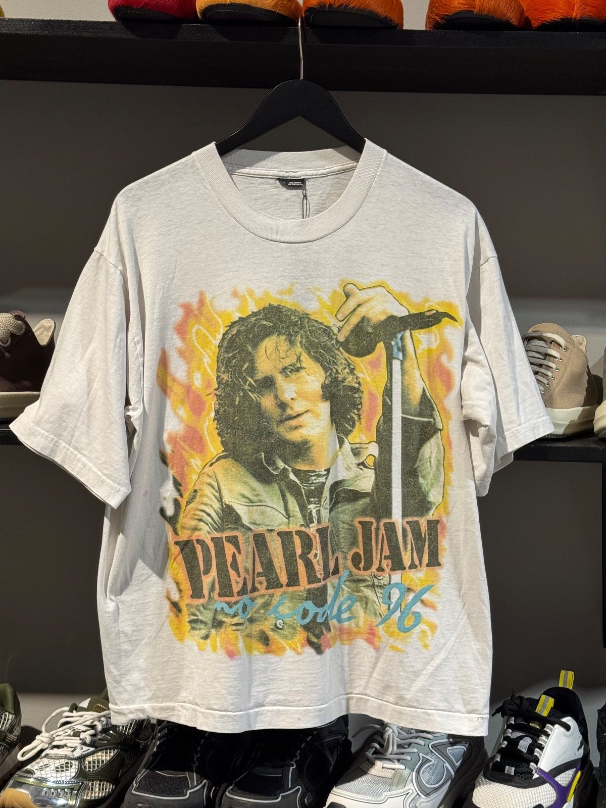 Vintage Pearl Jam Big Head Tee White - Vintage