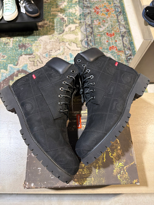 Supreme Timberland 2025 Black Used Sz 10.5