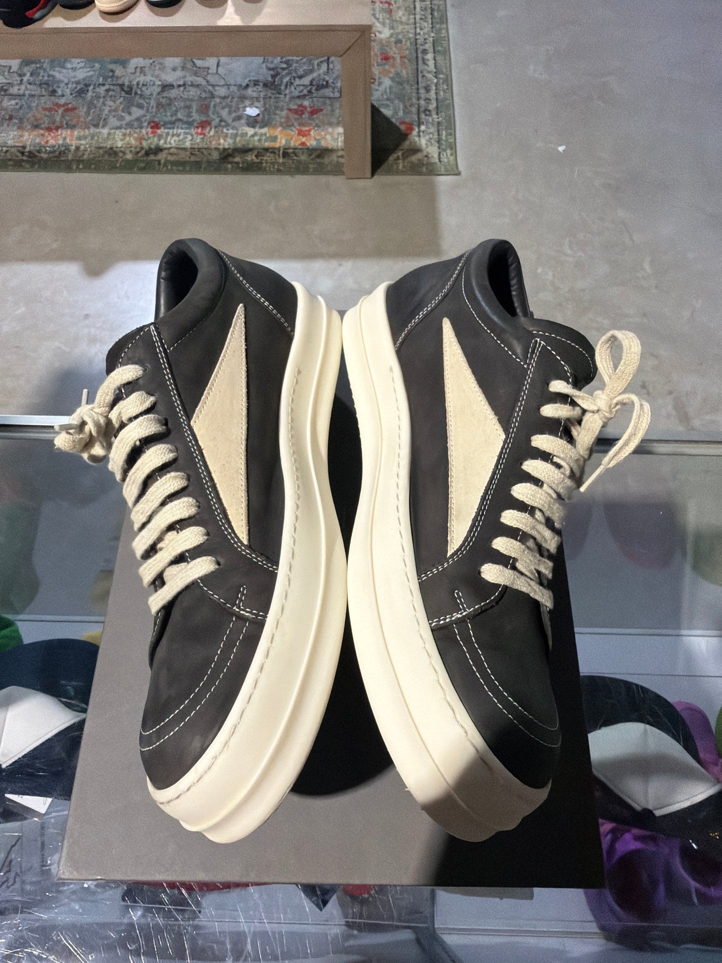 Rick Owens Vintage Charcoal Sneakers Sz 11
