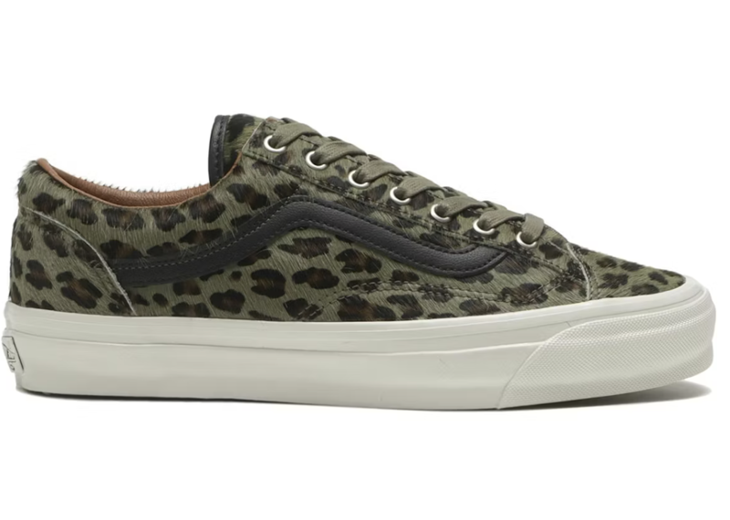 Vans Premium Old Skool 36 Pony Cheetah Olive