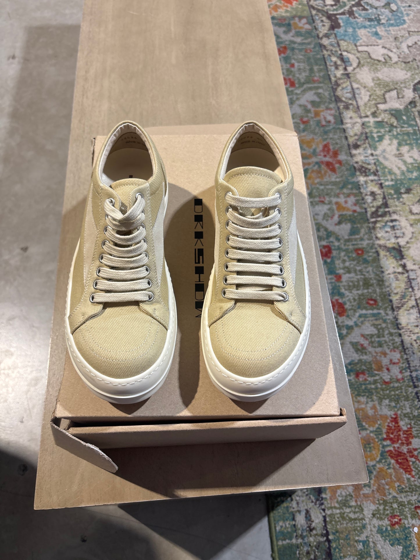 Yellow Rick Owens Vintage Sneaker Used Sz 7