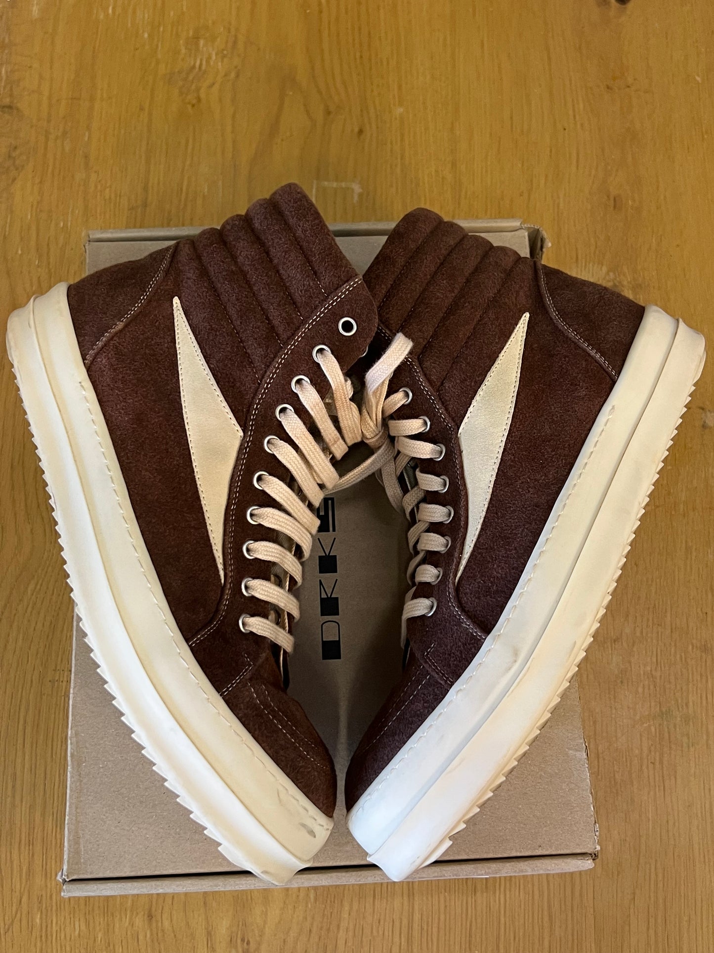 Rick Owens drkshdw vintage sneaker high terra milk used