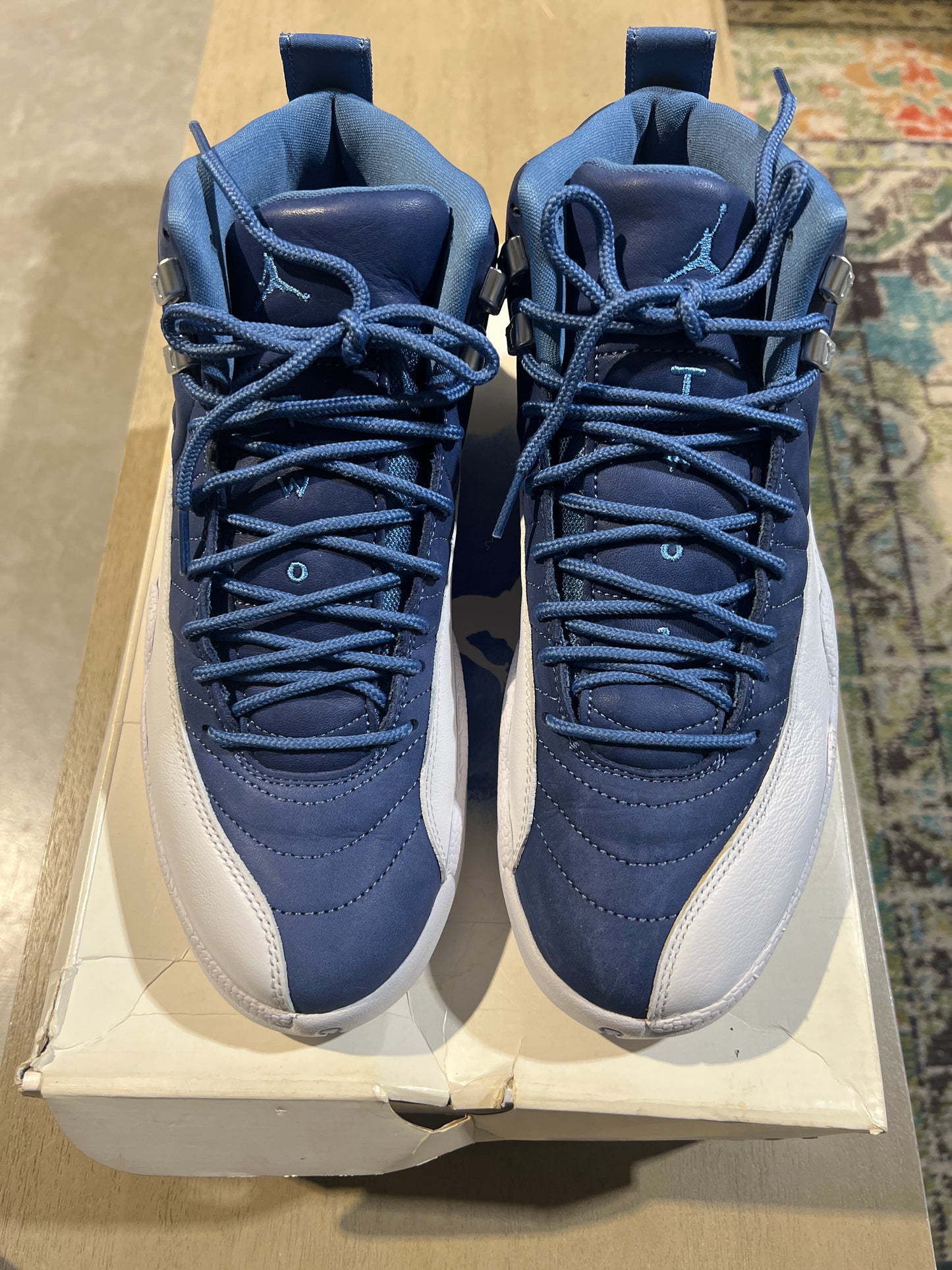 AIR JORDAN 12 RETRO OBSIDIAN Used Sz 9