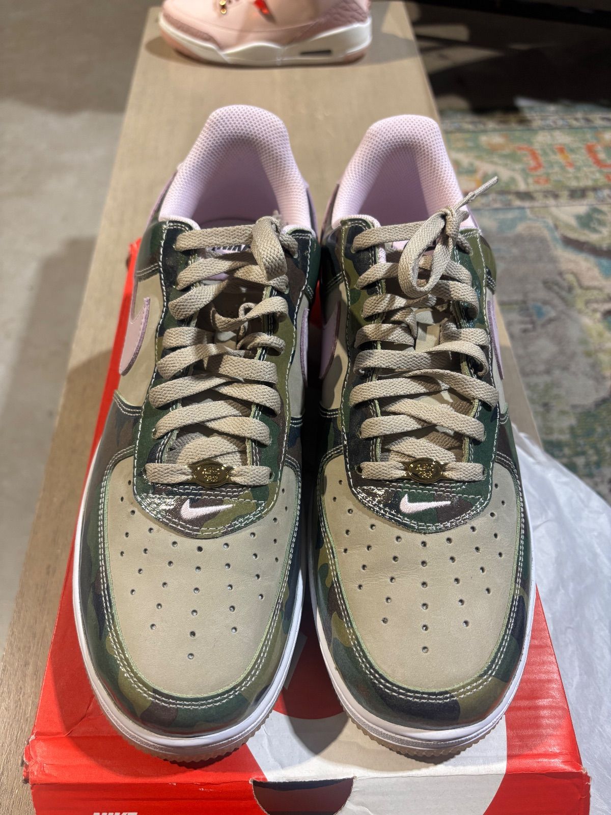 Nike Air Force 1 Low '07 LV8 Patent Camo Pink - Pre-Owned
