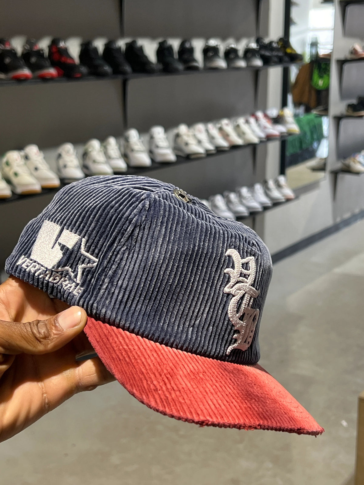 Vertabrae Red And Blue Cord Snapback