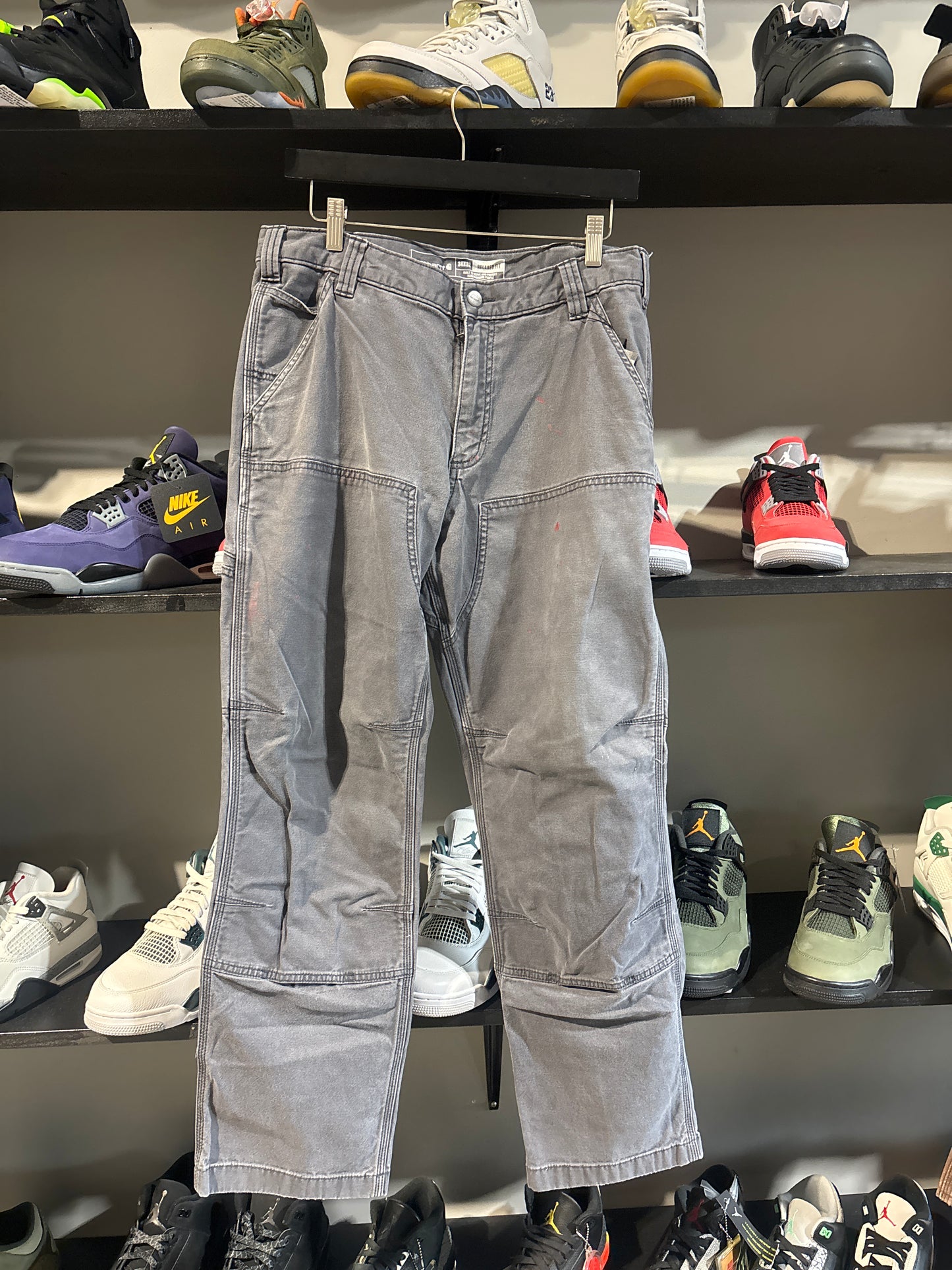 Grey Carhartt Double Knees Sz 34