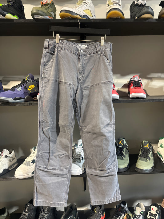 Grey Carhartt Double Knees Sz 34