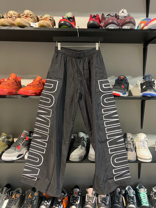 dominion black and white nylon pants