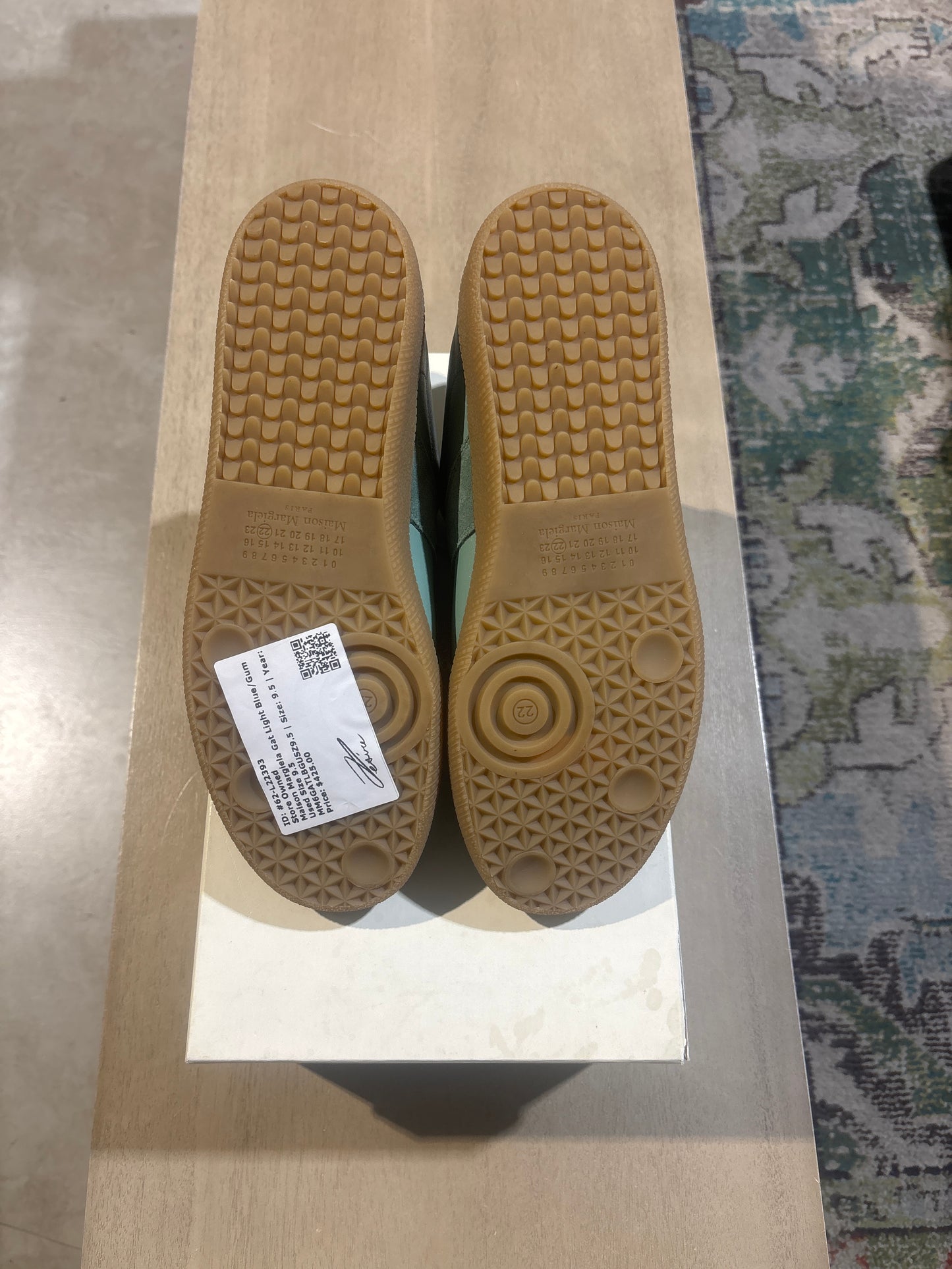 Maison Margiela Gat Light Green/Gum Used Size 9.5