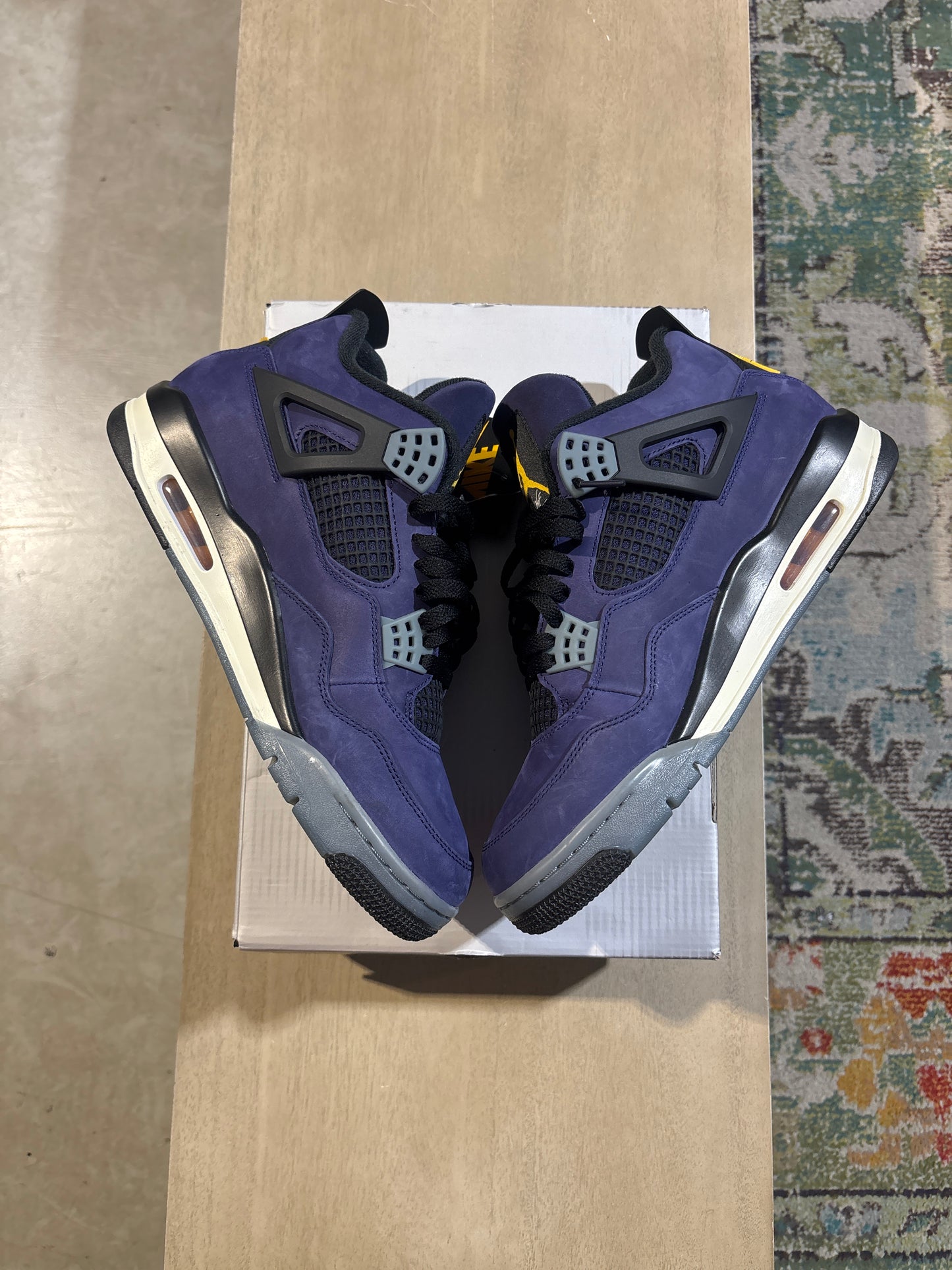 Jordan 4 Lakers Used Sz 10.5