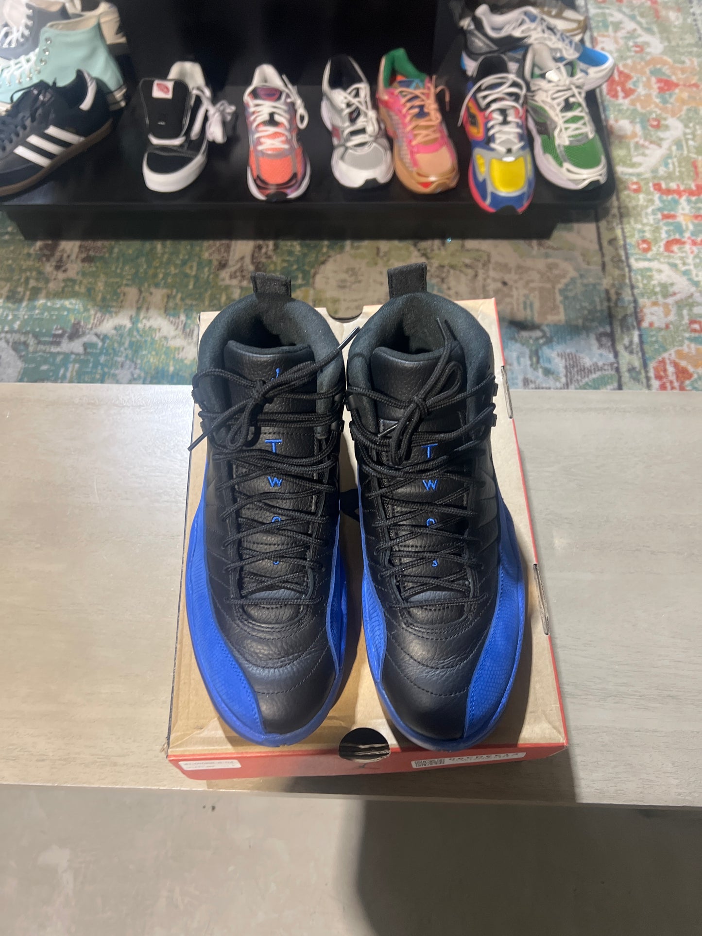 Jordan 12 black game royal used sz 9