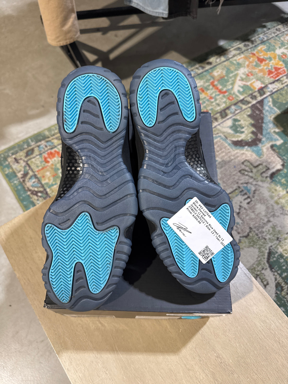 Jordan 11 Gamma Blue Used Sz 13