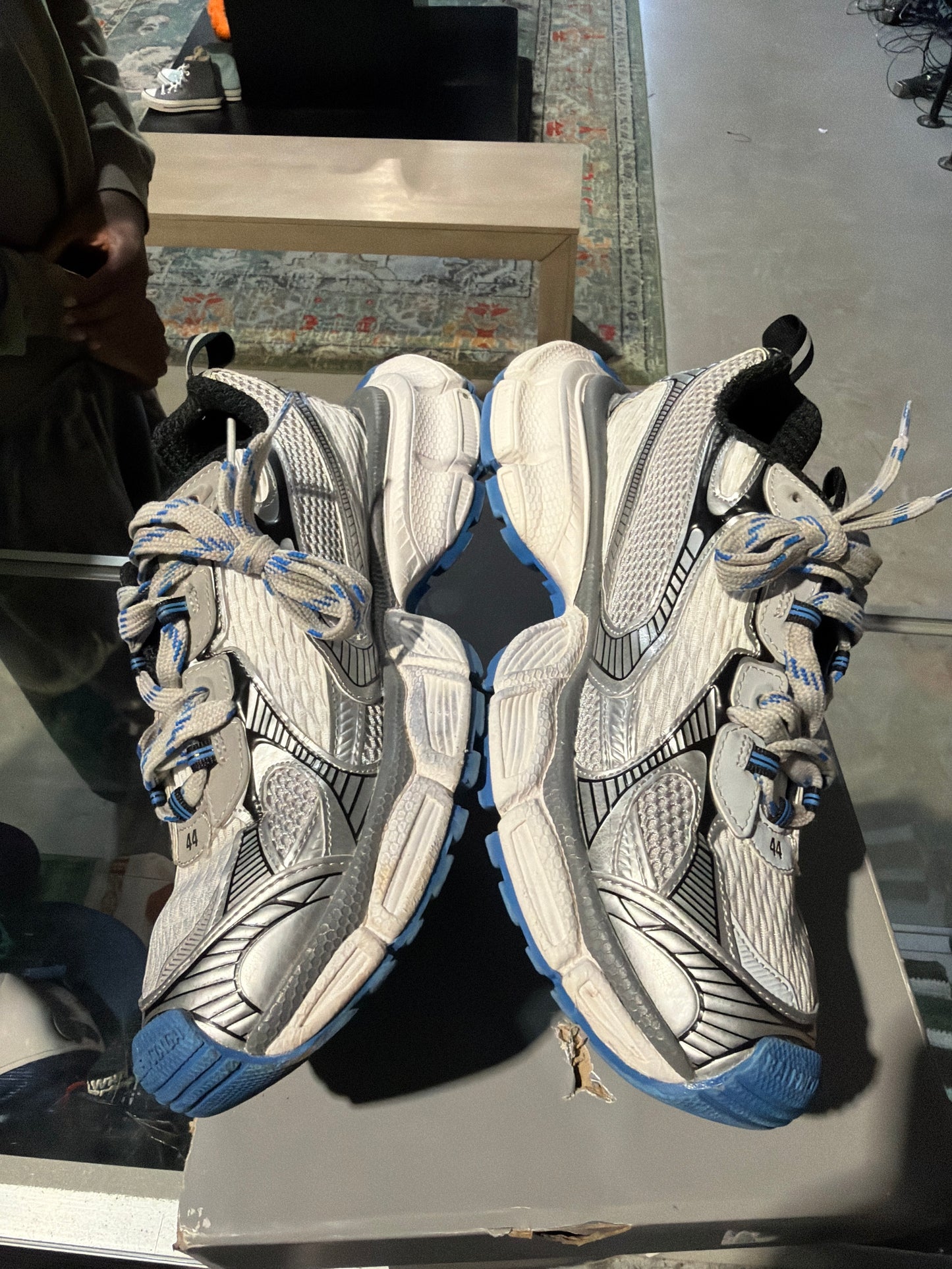 Balenciaga 3XL Grey Blue Used Sz 11