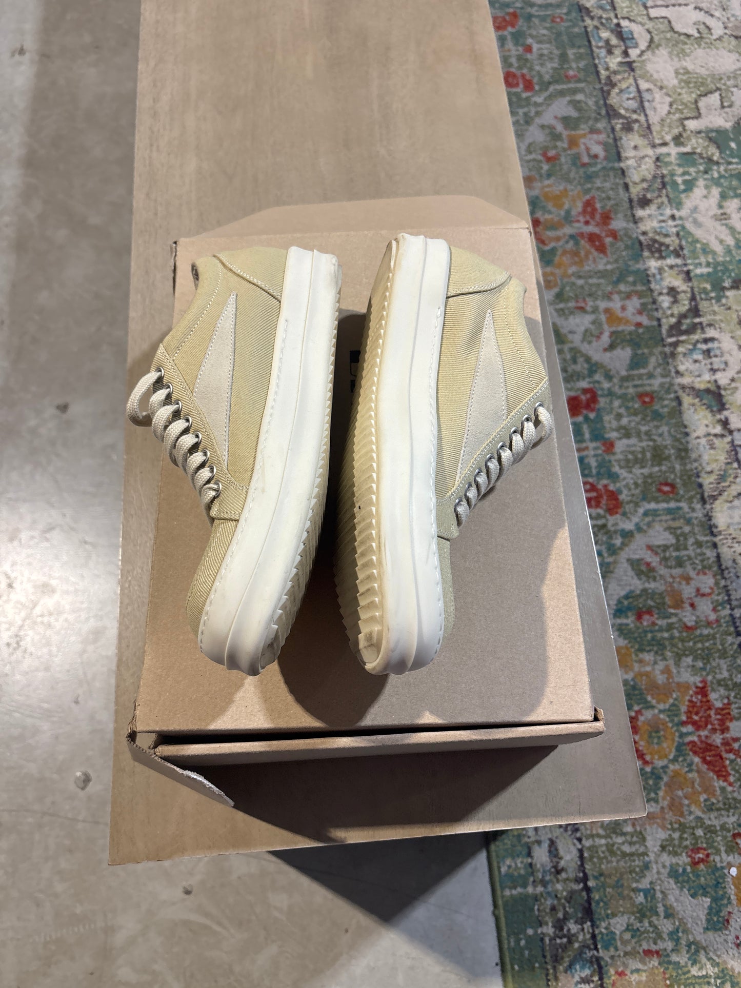 Yellow Rick Owens Vintage Sneaker Used Sz 7