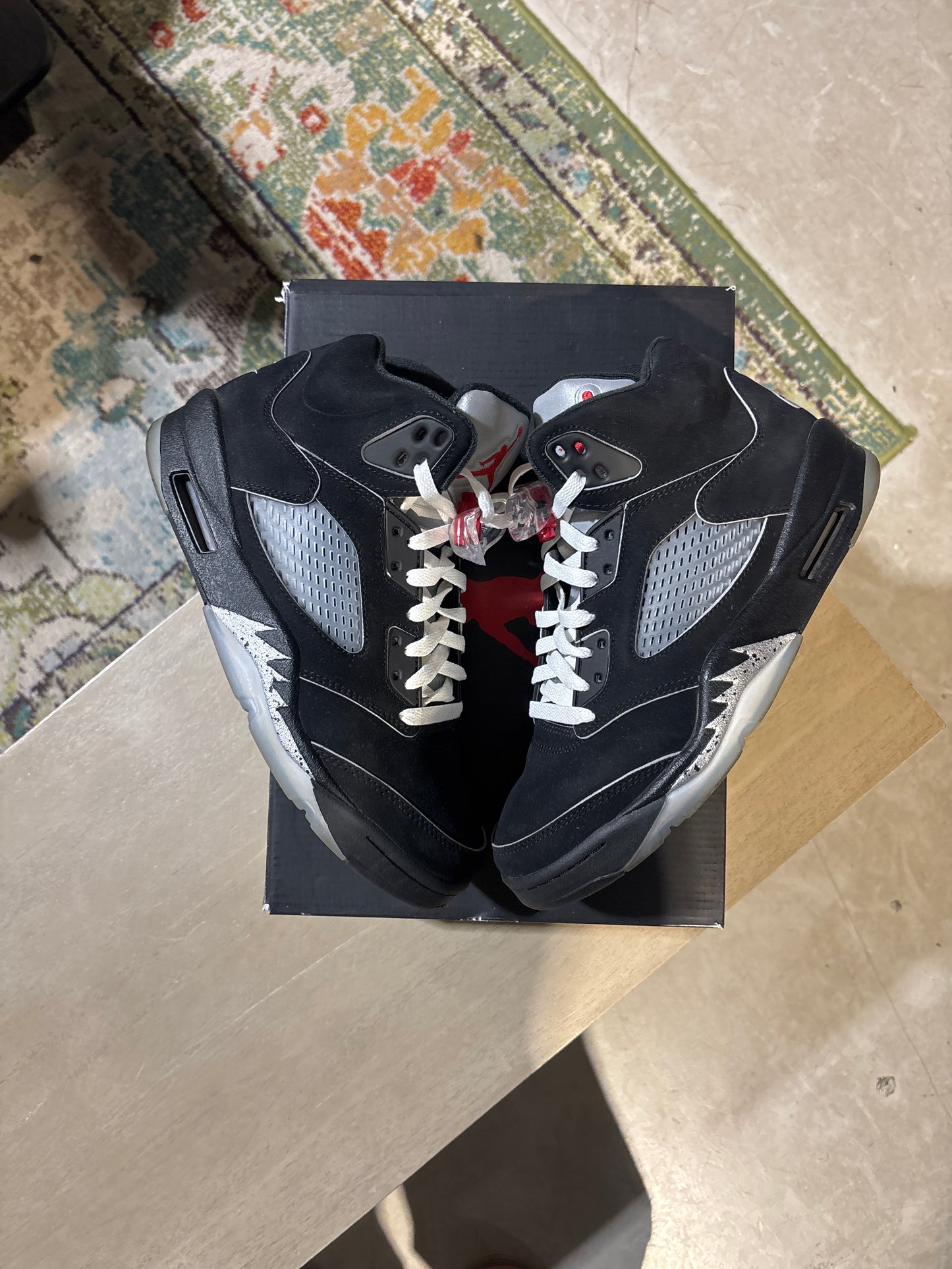 Jordan 5 Black Metallic Used Sz 7