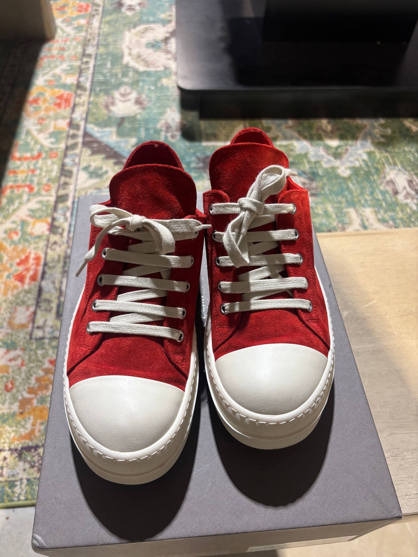 Rick Owens Extreme Low Sz 8 Red Used