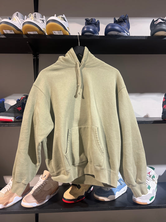 SUPREME SATIN APPLIQUE HOODED SWEATSHIRT OLIVE