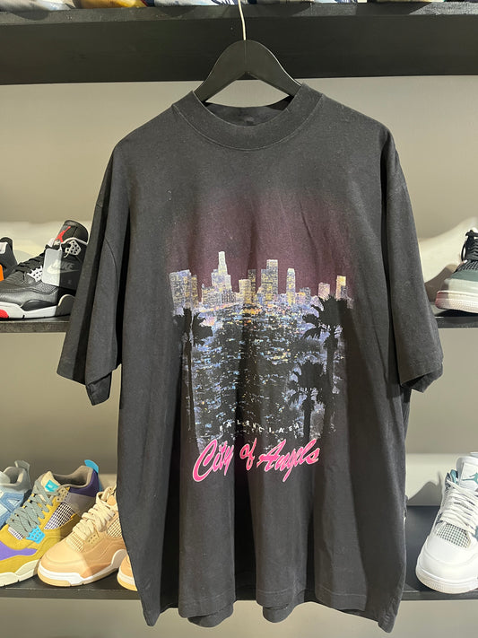 balenciaga black city of angels tee