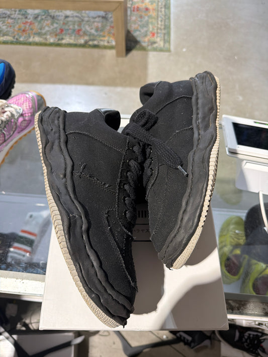 Maison Mihara Black/Black Wayne Canvas Used Sz 12