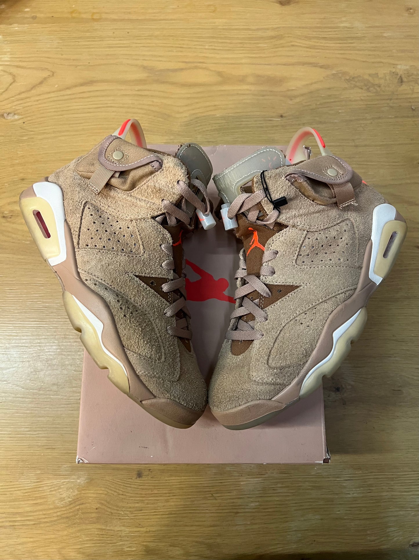 Travis Scott x Air Jordan 6 British Khaki used Sz7