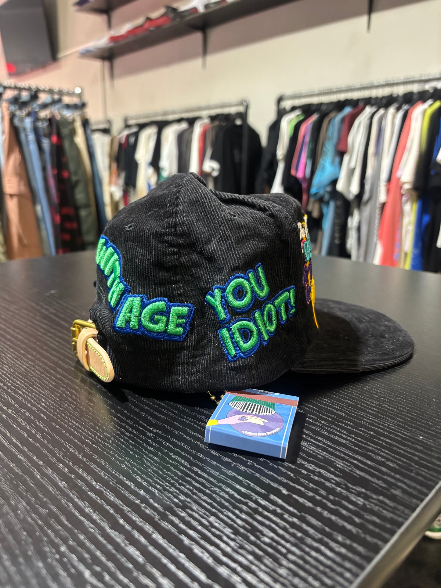 BWA Vintage Hat Black IDIOT