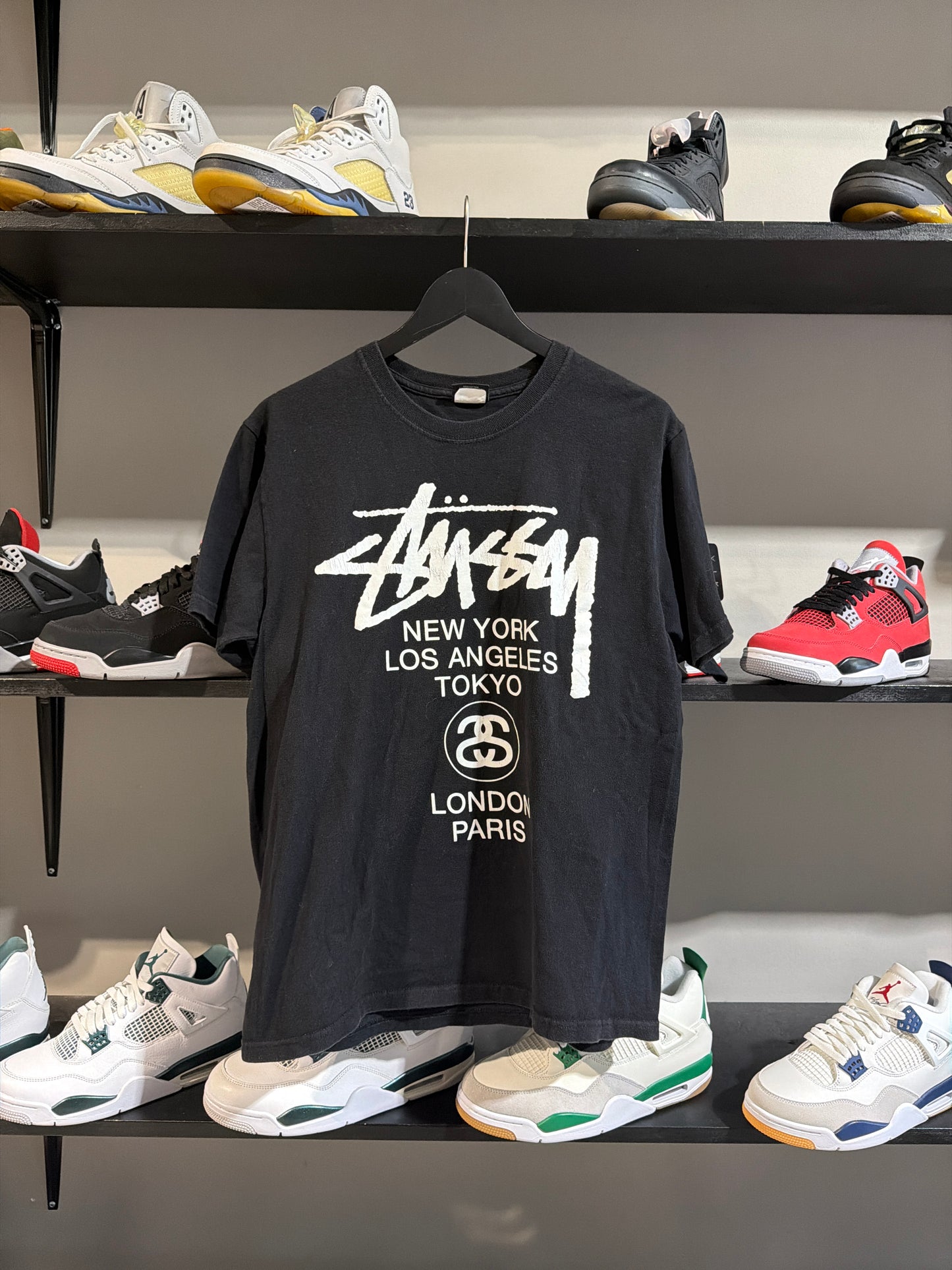 Stussy World Tour Tee Black/White