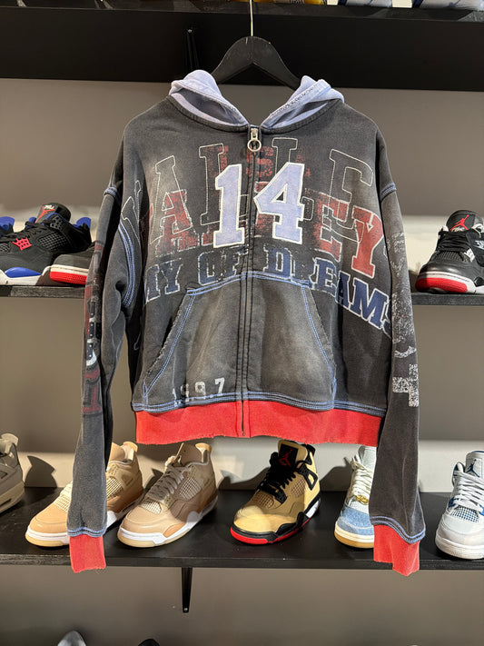 Vale big 14 zipup red black blue