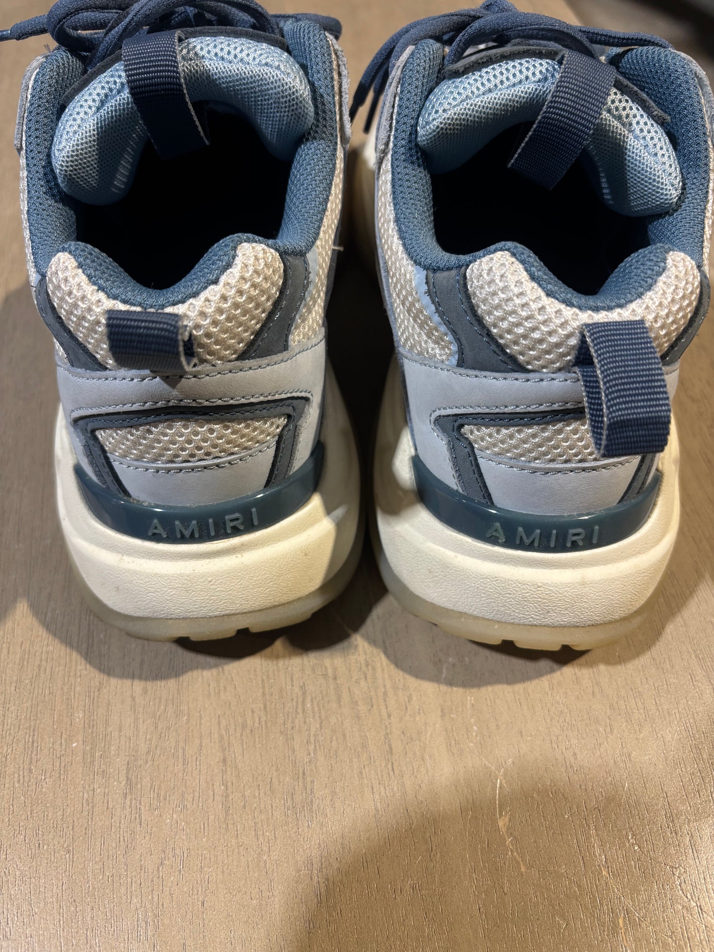 Amiri Skeleton Runners Blue Used Sz 9 NB