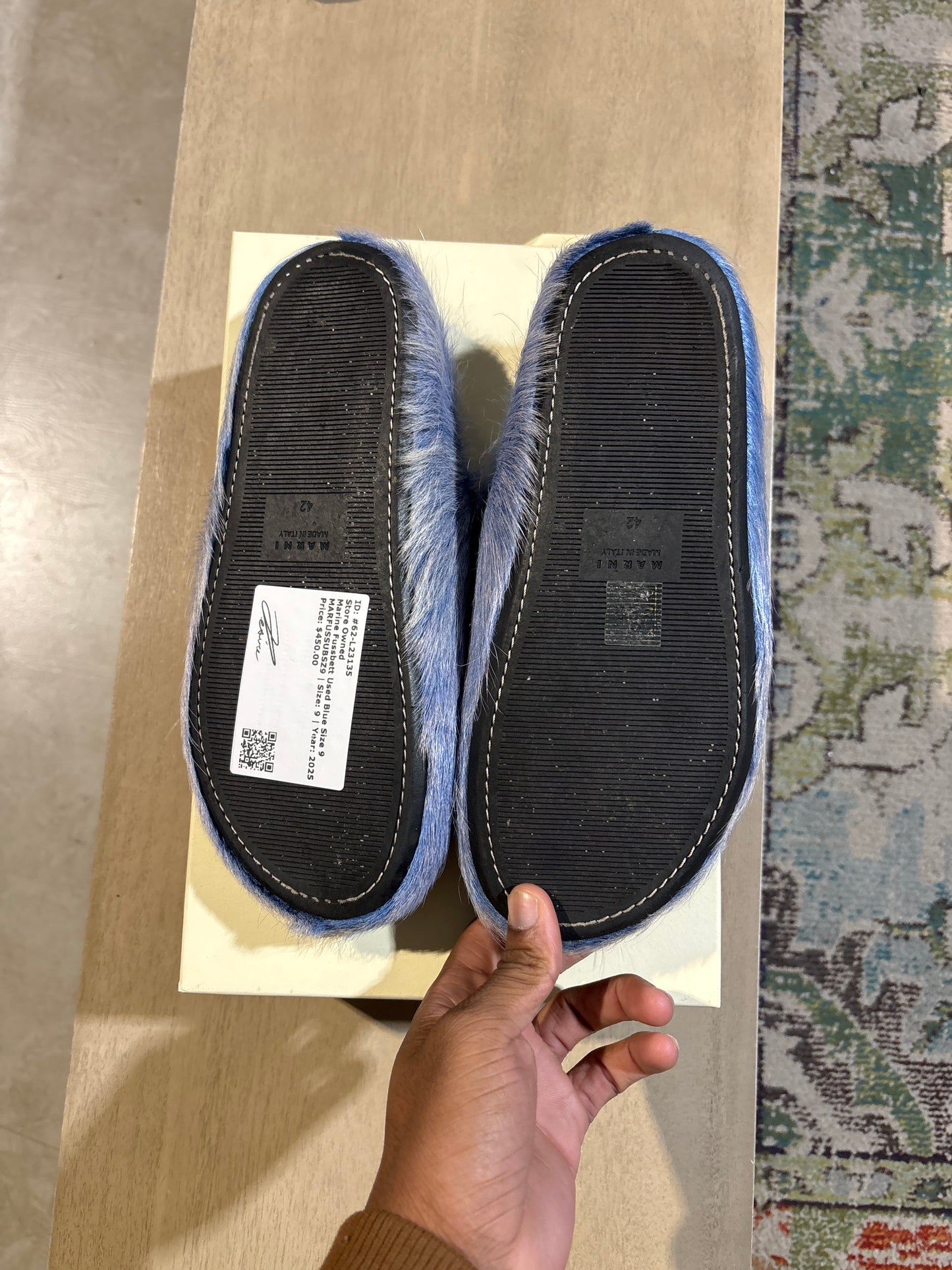 Marine Fussbett Used Blue Size 9