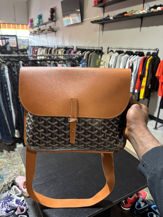 Goyard Black And Brown Coursier Bag