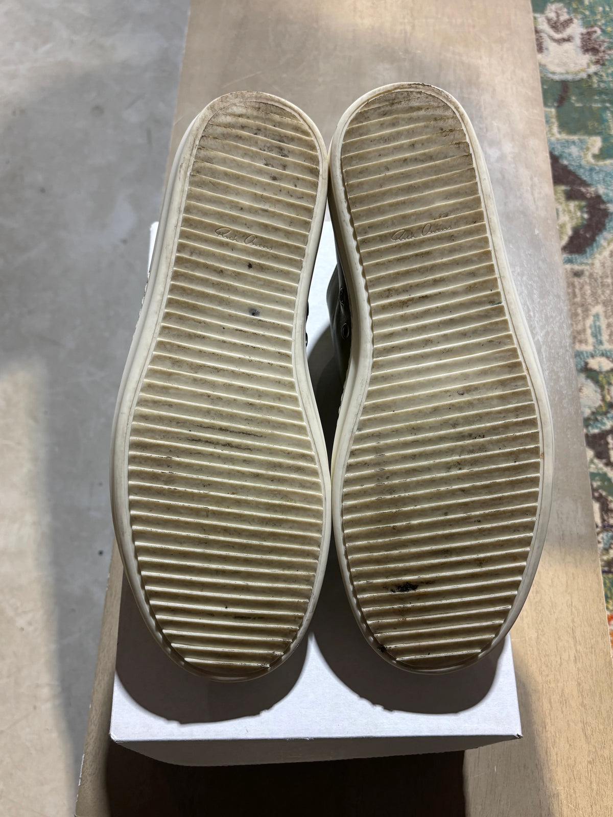 Rick Owens Ramones Green Used Sz 12.5 - Pre-Owned