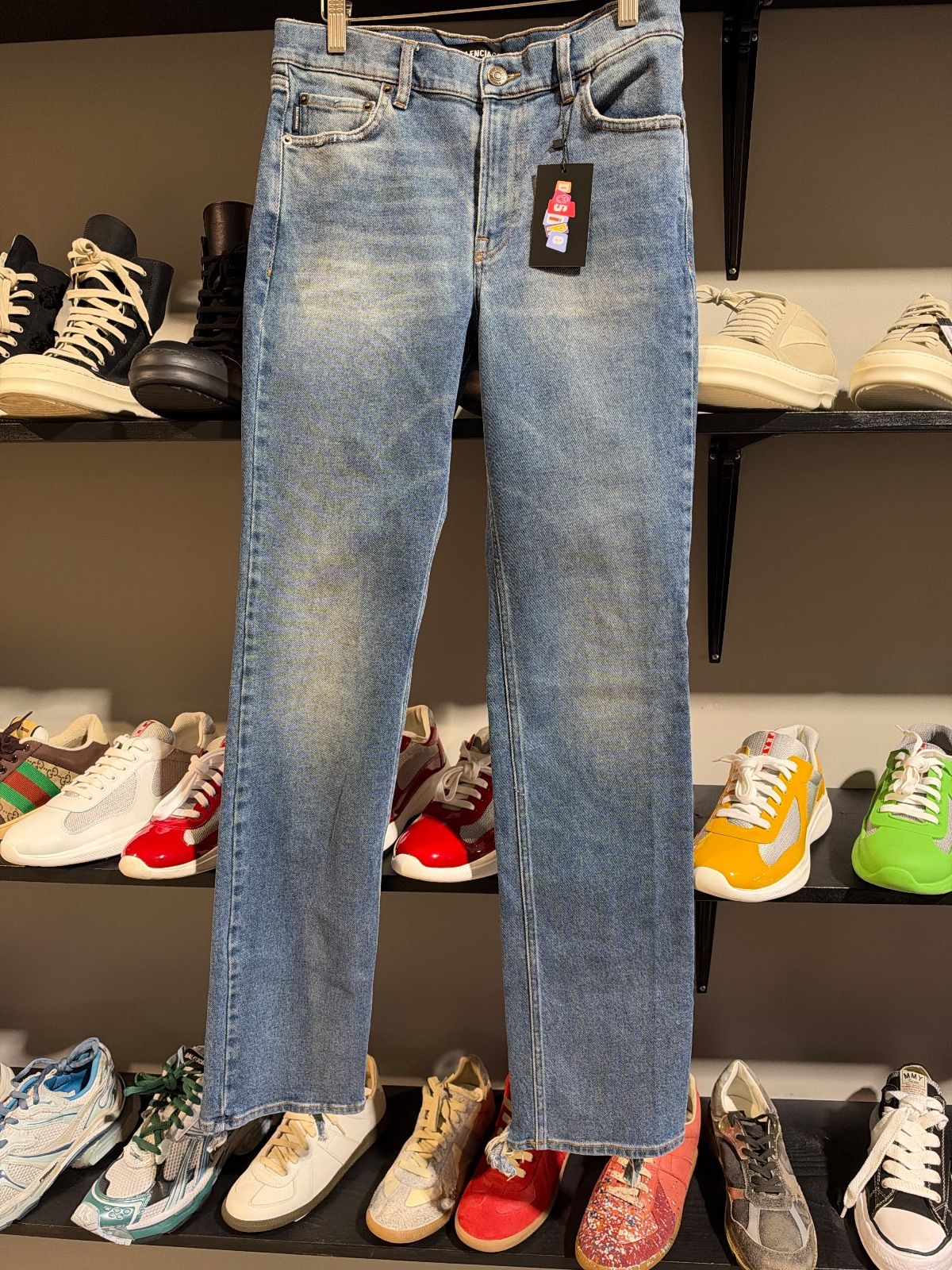 Balenciaga Slim Fit Heel Bite Jeans