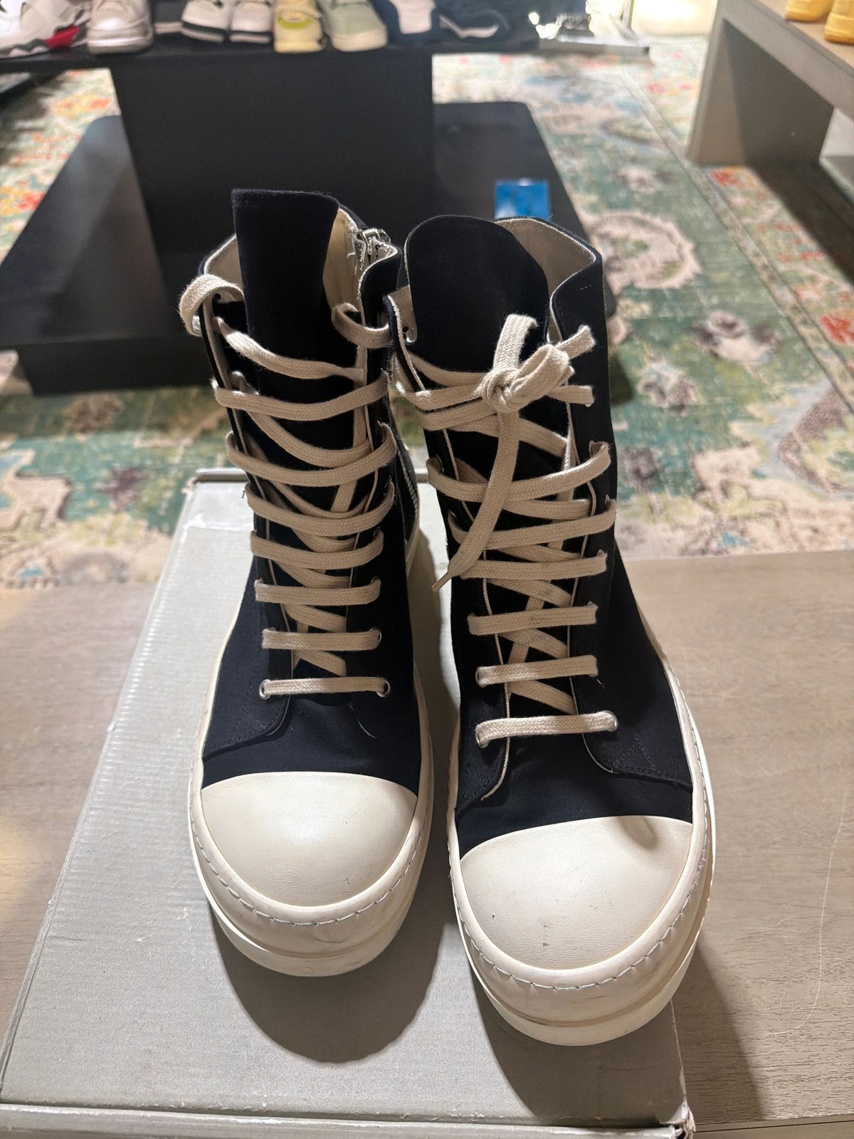 Rick Owens Drkshdw Ramones High Used Sz 10 - Pre-Owned