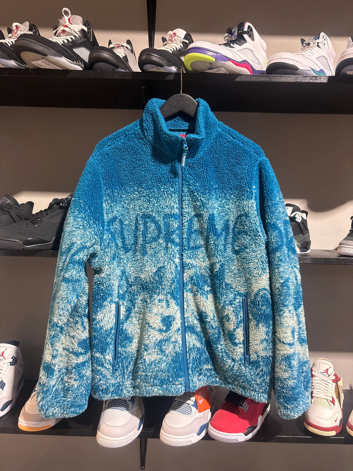 Supreme Wolf Fleece Dark Teal Sz L - Pre-Owned